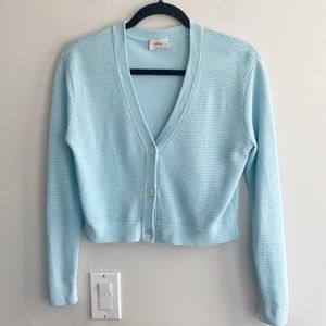 Aritzia Wilfred Light Cropped Cardigan